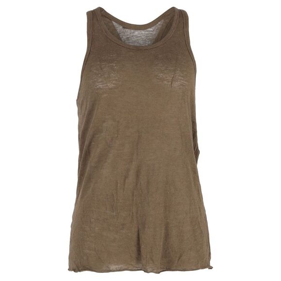 Haider Ackermann Tank Top in Brown Cotton